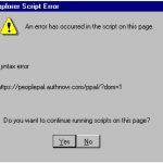 How to Repair Internet Explorer Script Error